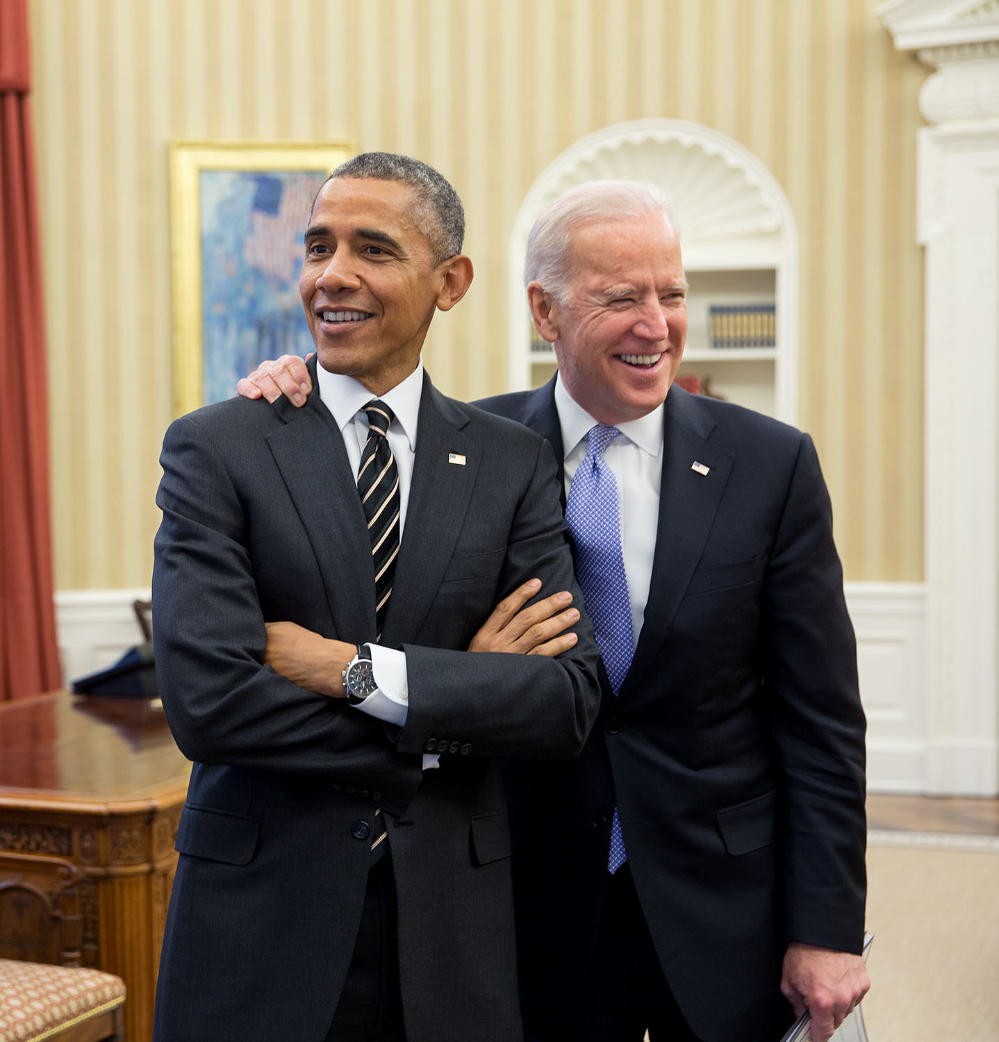 Joe Biden and Barack Obama.