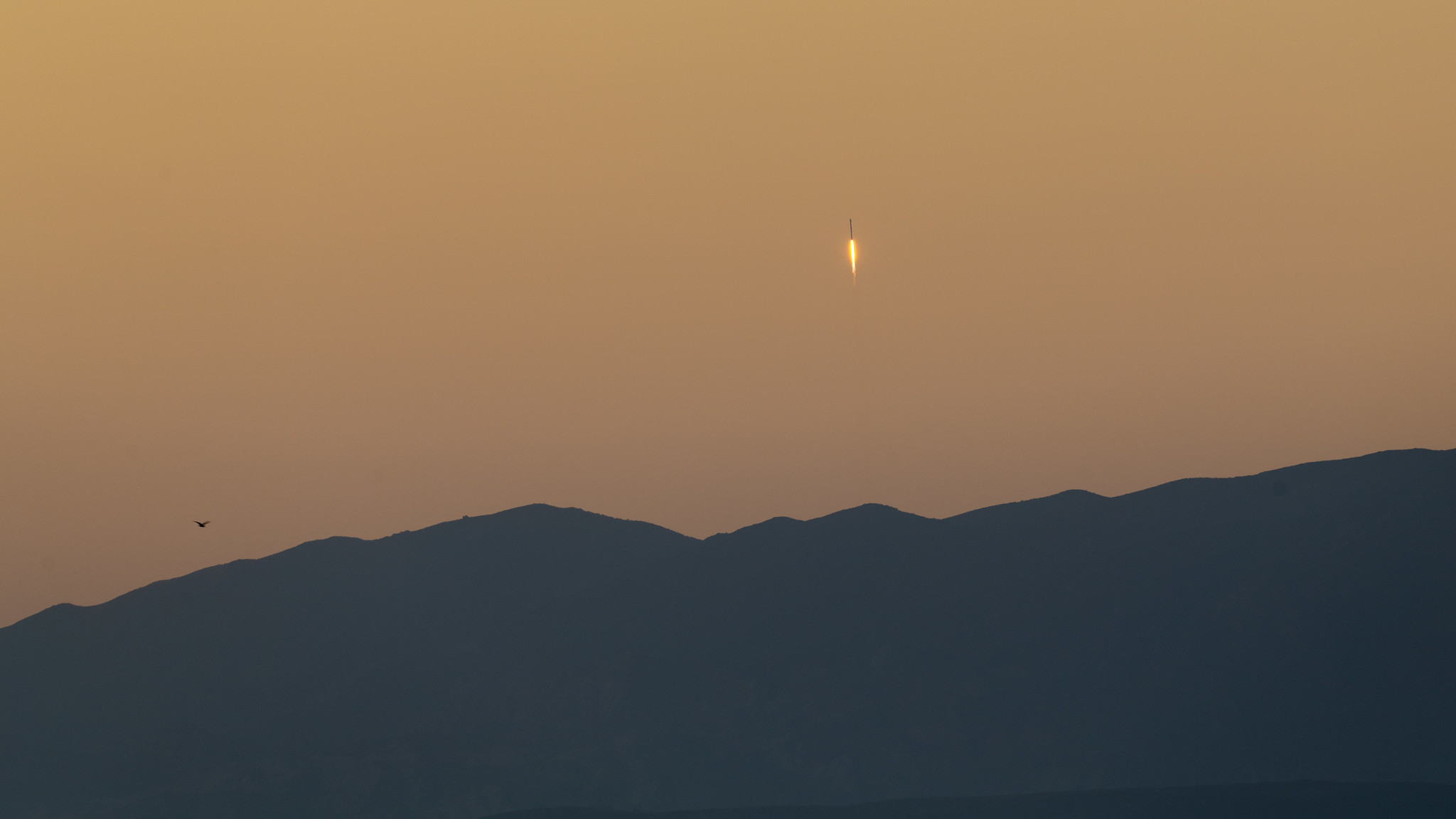 Launch of a SpaceX Falcon 9 rocket last month in California, United States: People depend on space and use it many times a day without thinking about it (Glenn Beltz/Flickr)