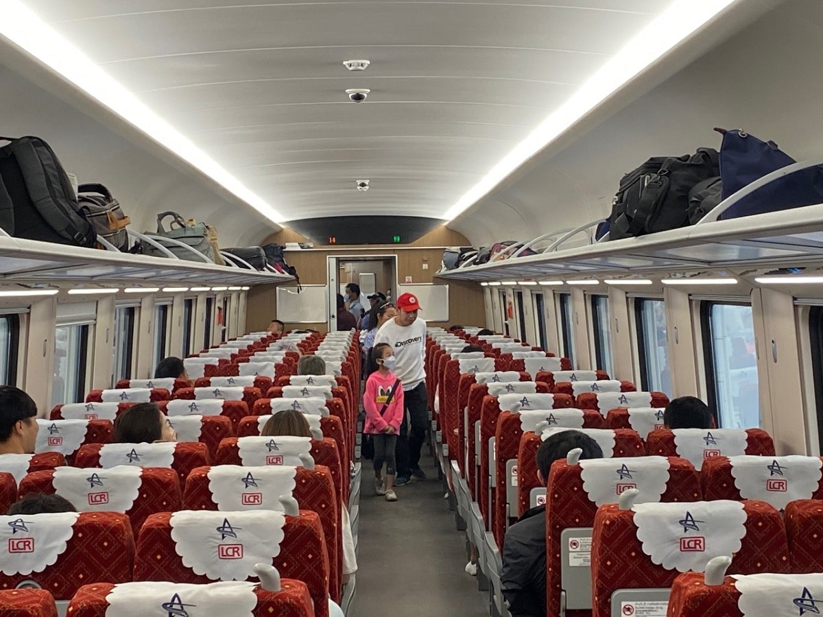 China Laos railway carriage