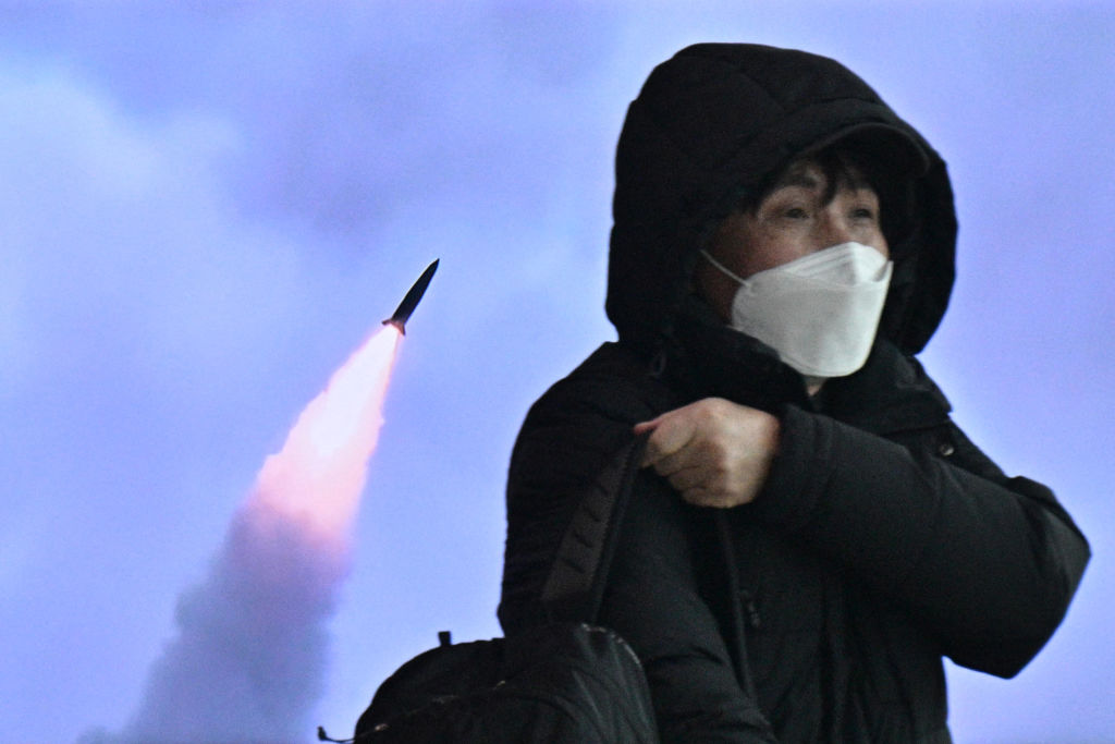 Missiles or food? (Anthony Wallace/AFP via Getty Images)