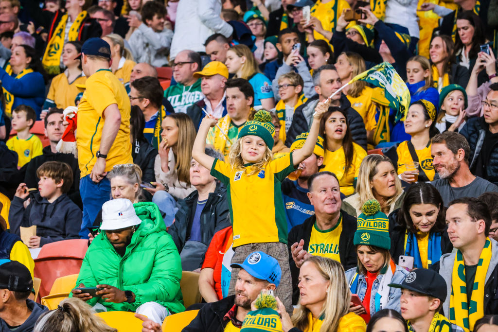 The crowd as Australia plays Nigeria at the Women’s World Cup in Brisbane (Chris Putnam via Getty Images)