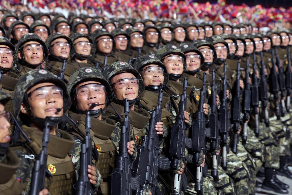 Even with all Pyongyang's bluster, the combined might of the United States and South Korea would overwhelm its military (Yao Dawei/Xinhua via Getty Images)