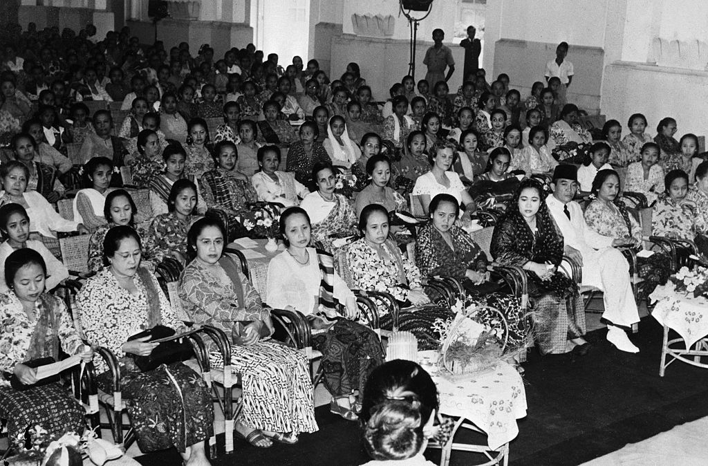 An early meeting organised at the Presidential Palace in Jakarta for the commemoration of  Kartini Day (Getty Images)