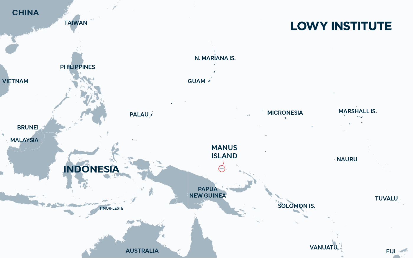 Manus Island map