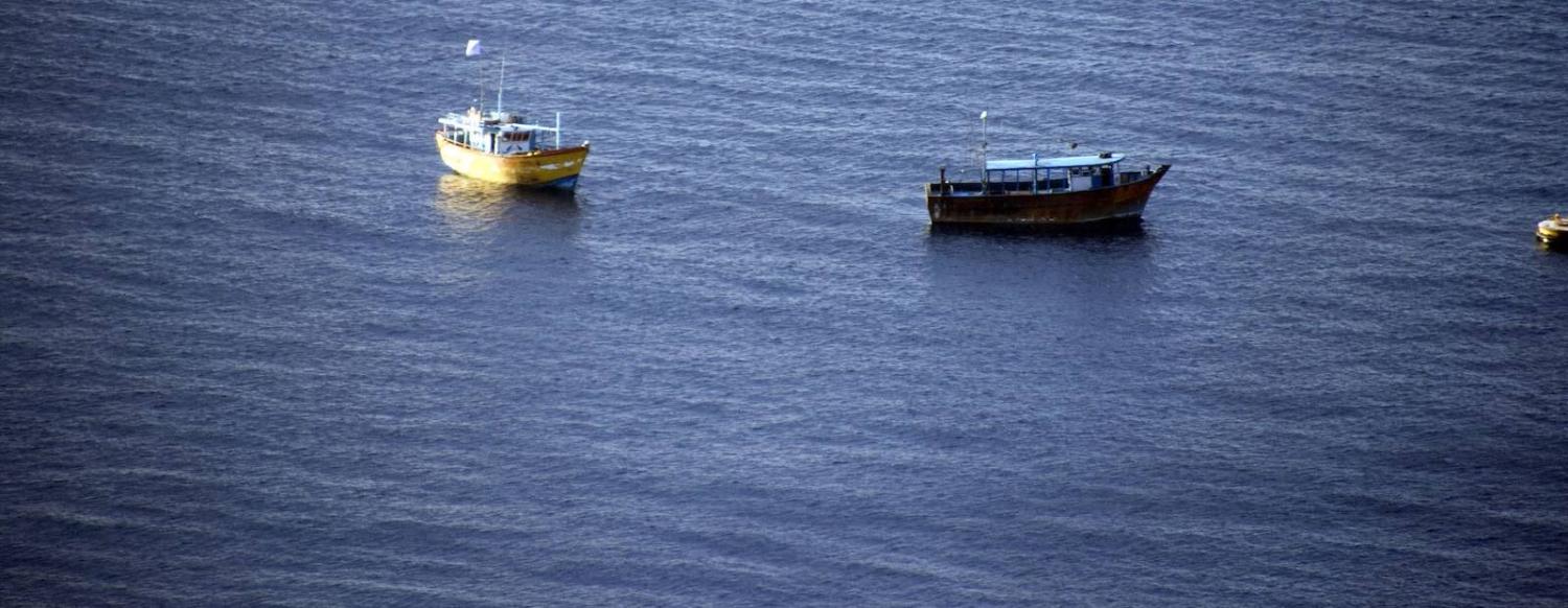 Asylum seeker boats moored off Christmas Island in 2012 (Photo: frogtrail images/Flickr)