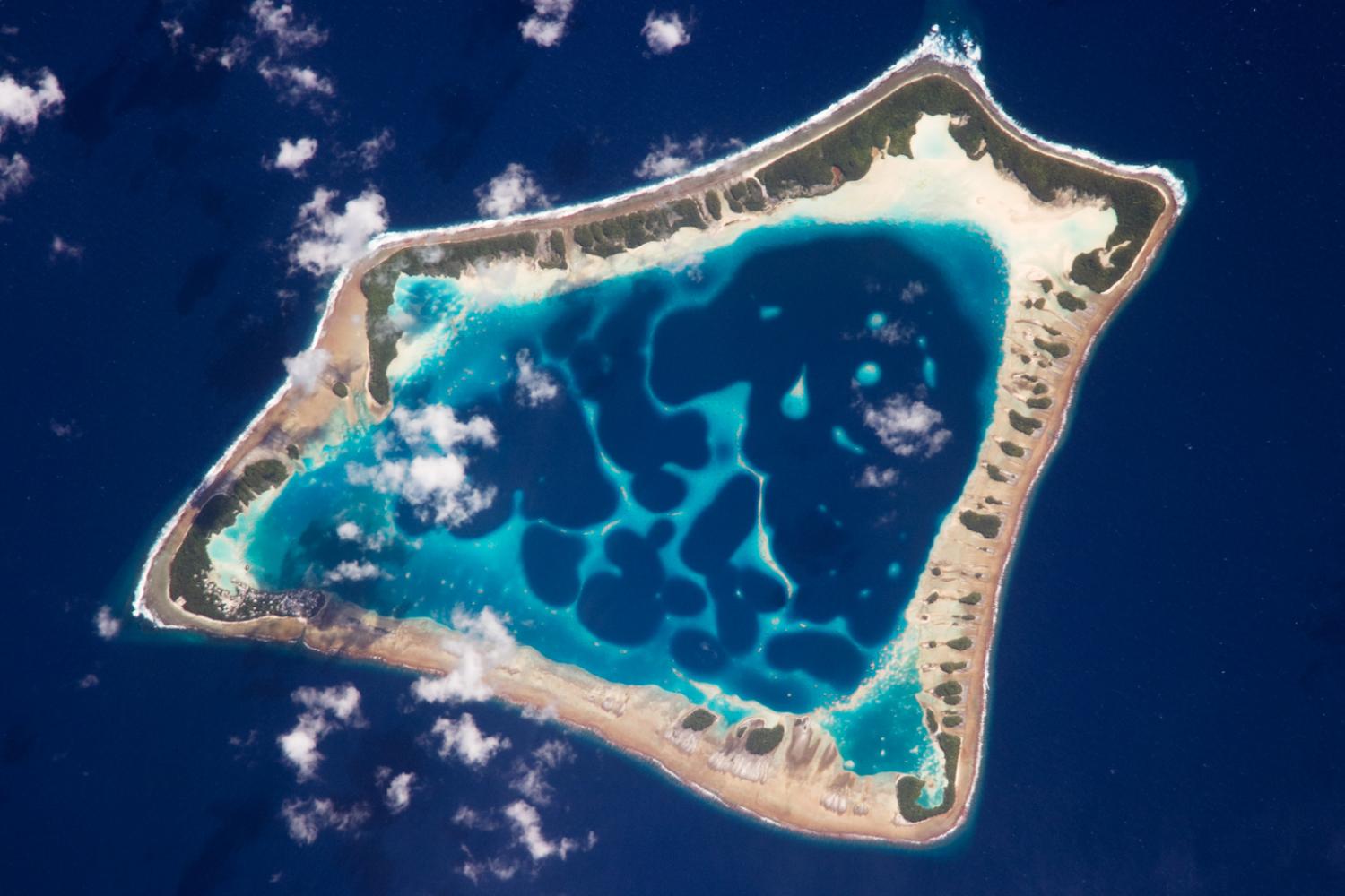 An aerial view of Atafu atoll in Tokelau. (Photo: NASA)