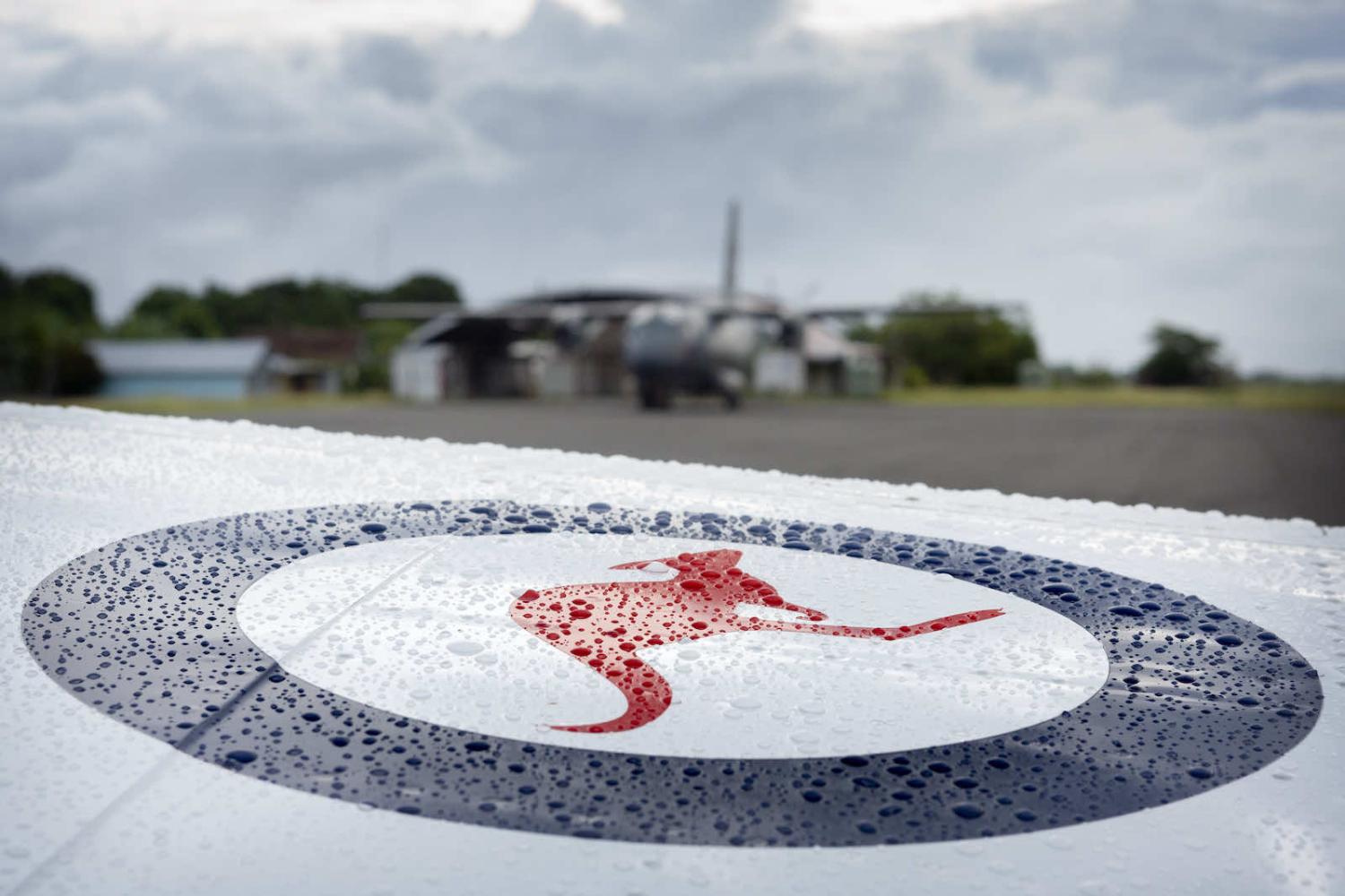 Honiara Airport, Solomon Islands, during Operation Solania in March 2020, an Australian Defence Force contribution to regional security in partnership with the Pacific Island nations to monitor fisheries (Department of Defence)