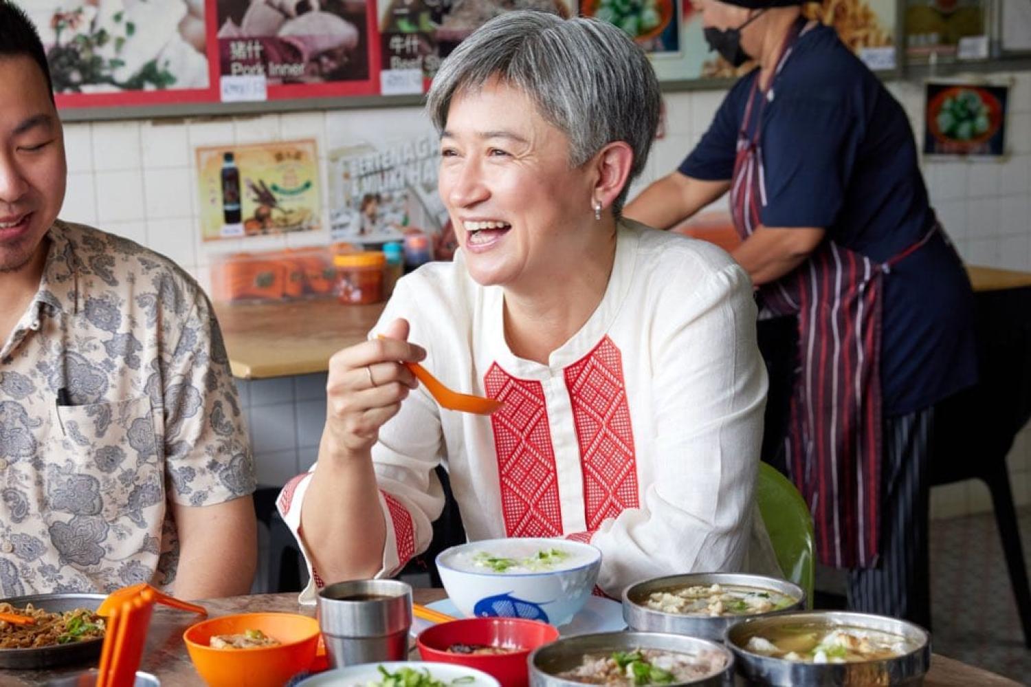Penny Wong visits her “hometown” of Kota Kinabalu, Malaysia, as Australian foreign minister, 30 June 2022 (@SenatorWong/Twitter)