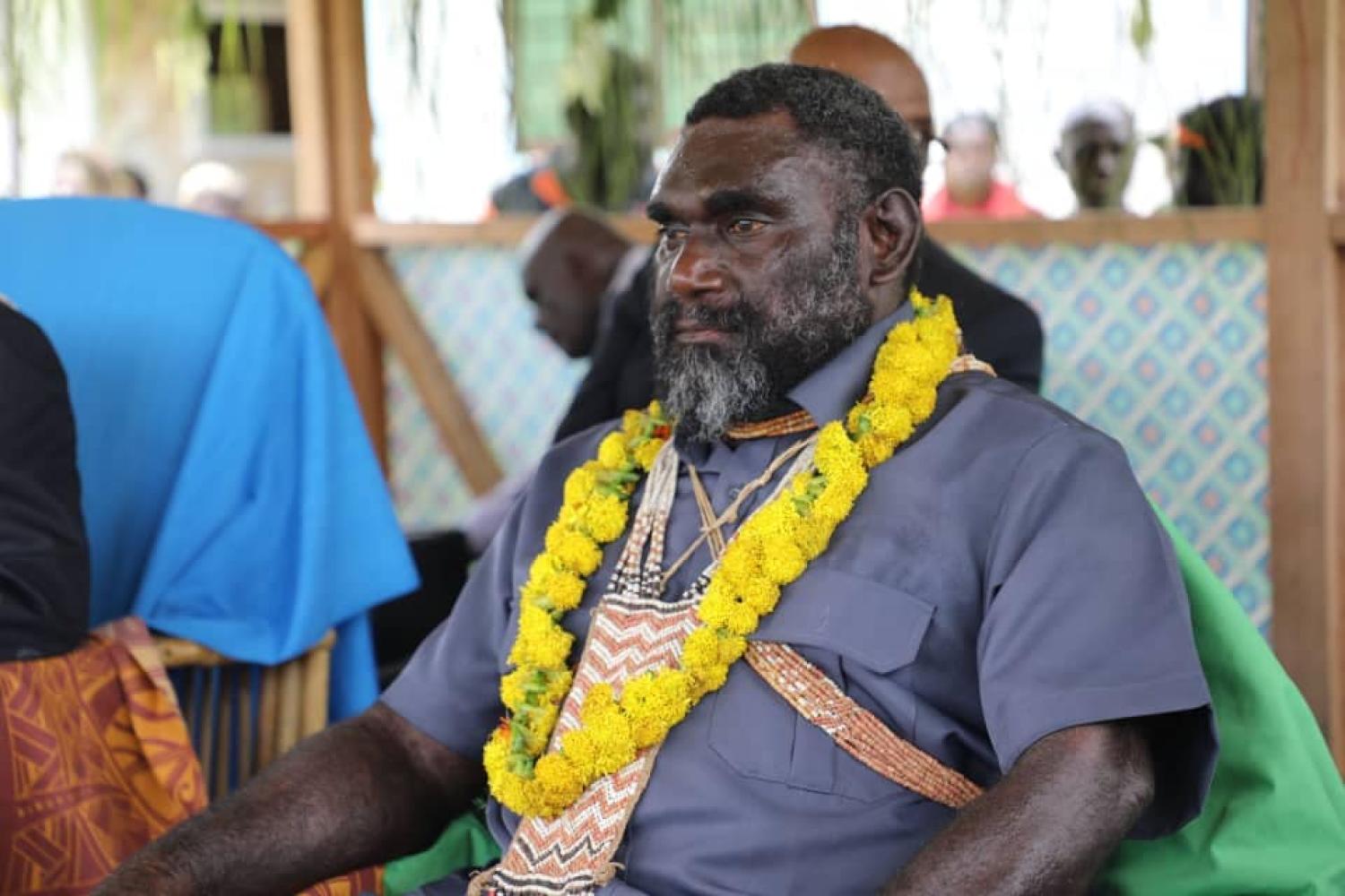 Bougainville President Ishmael Toroama accused Australia’s Richard Marles of “veiled threats” (Autonomous Bougainville Government/Facebook)