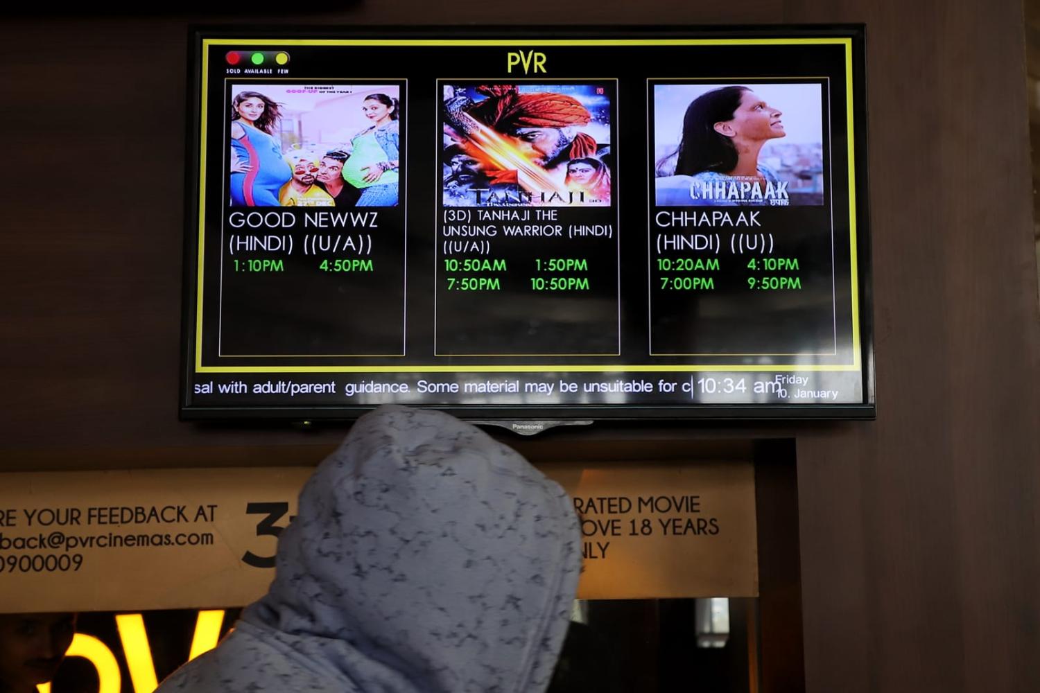 Deepika Padukone’s movie “Chhapaak” was singled out for criticism in 2020 after she appeared alongside protesting students at Jawaharlal Nehru University (Nasir Kachroo/NurPhoto via Getty Images)