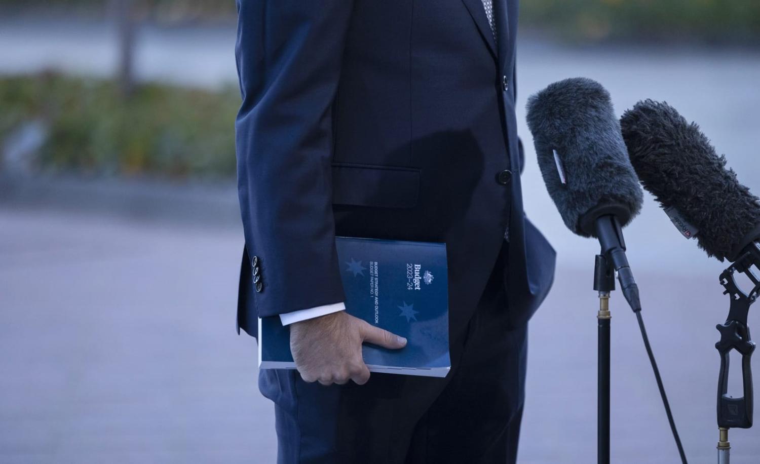 Budget day, Canberra (Hilary Wardhaugh/Bloomberg via Getty Images)