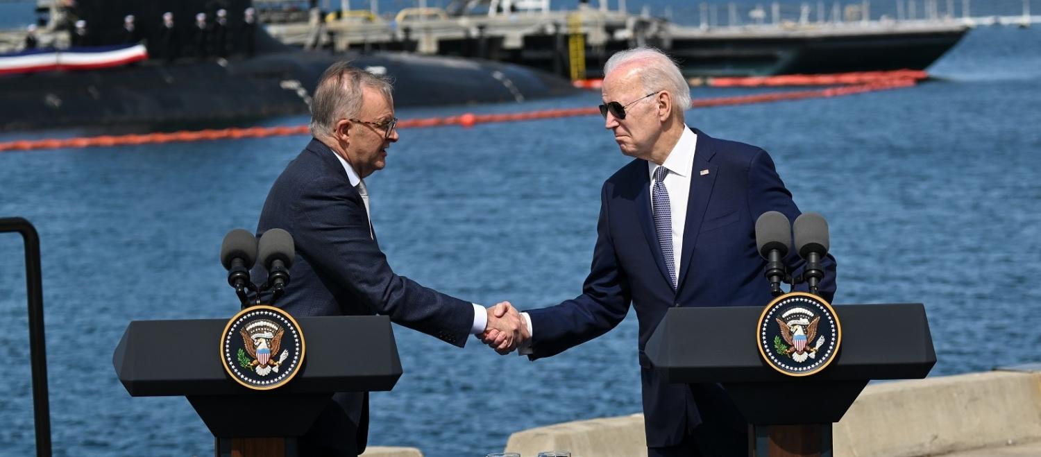 The announcement of AUKUS took most experts and commentators by surprise (Tayfun Coskun/Anadolu Agency via Getty Images)