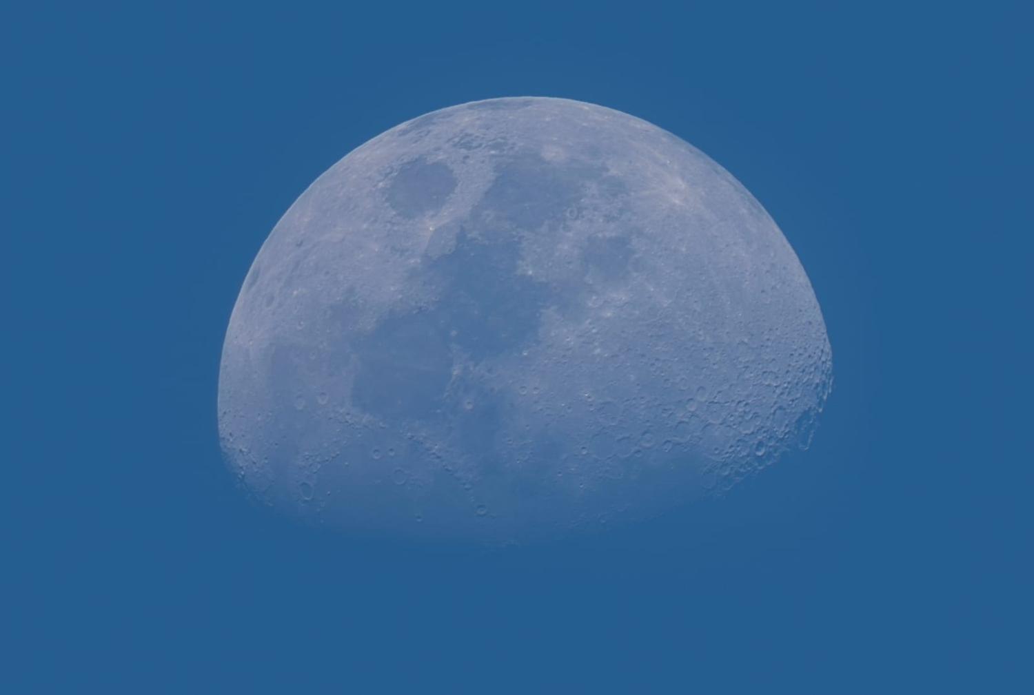 The top soil covering the surface of the Moon could be used to protect lunar bases and their occupants from radiation (Michael/Unsplash)