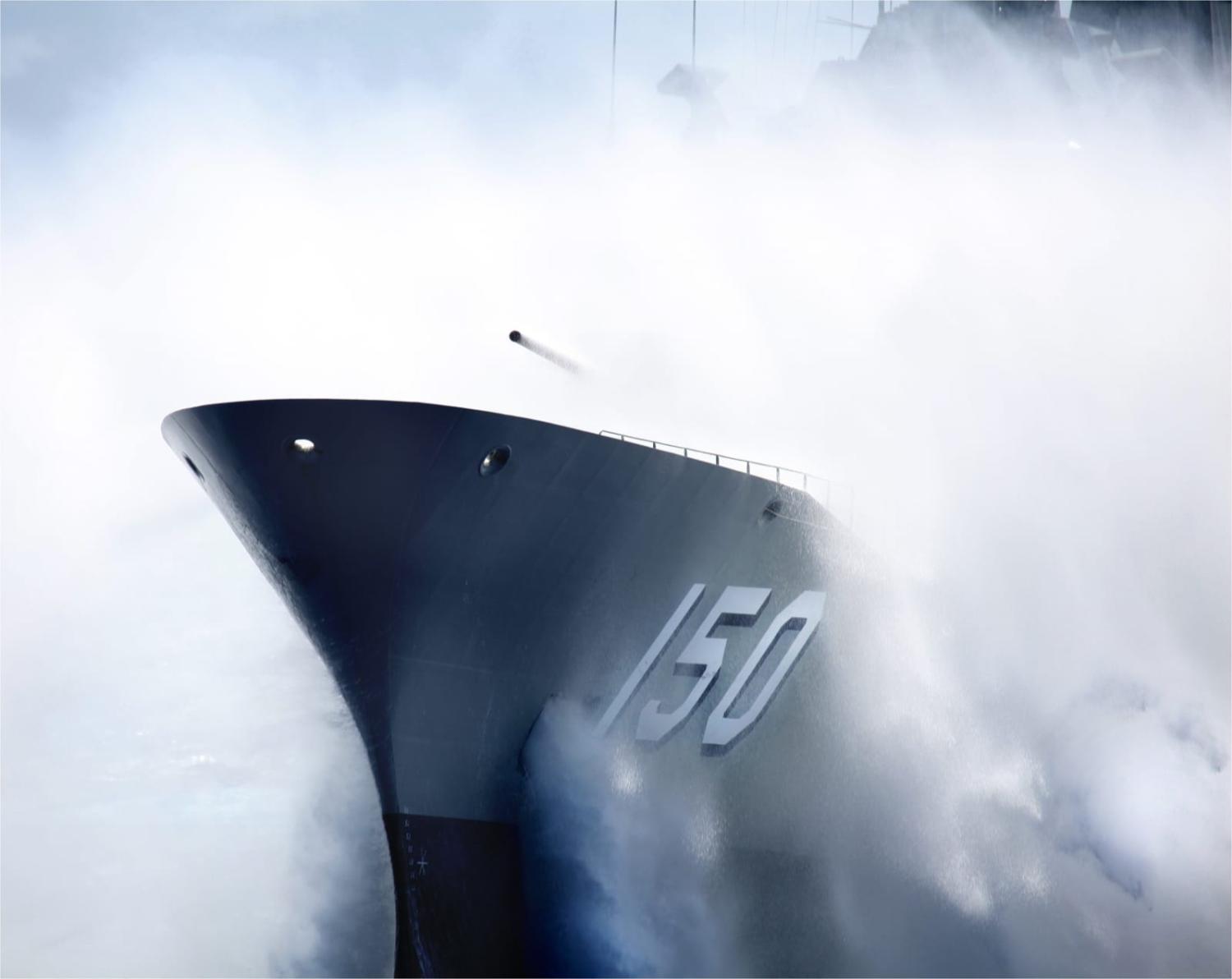 HMAS Anzac bound for Jervis Bay (Bonny Gassner/Defence Department)