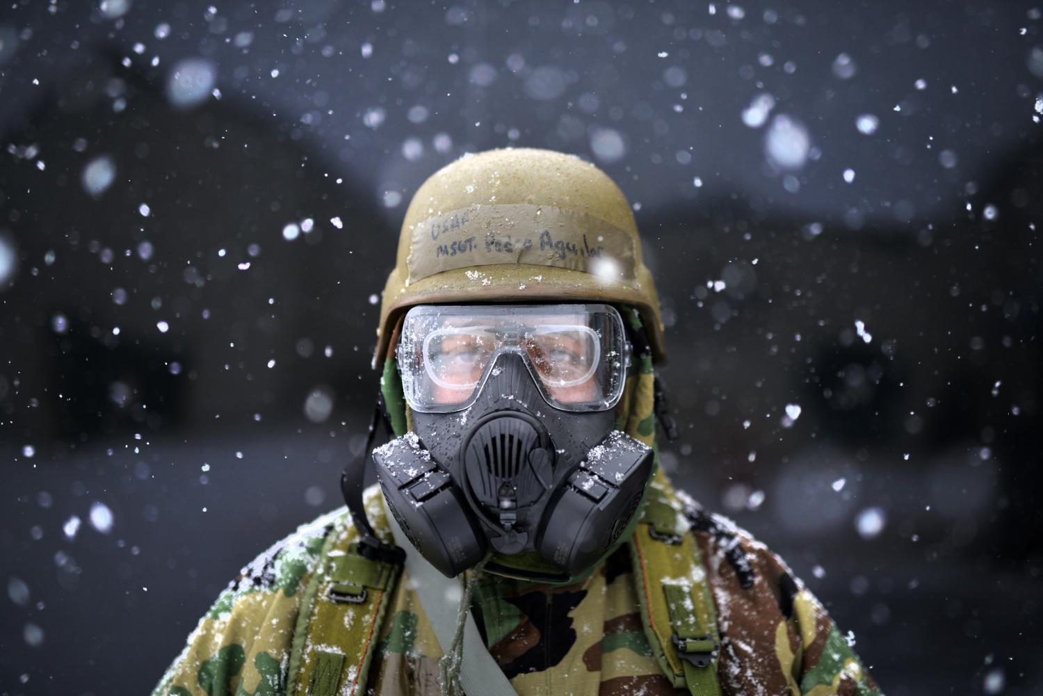 Chemical, biological, radiological and nuclear defence training by the US National Guard. (Flickr/New York National Guard)
