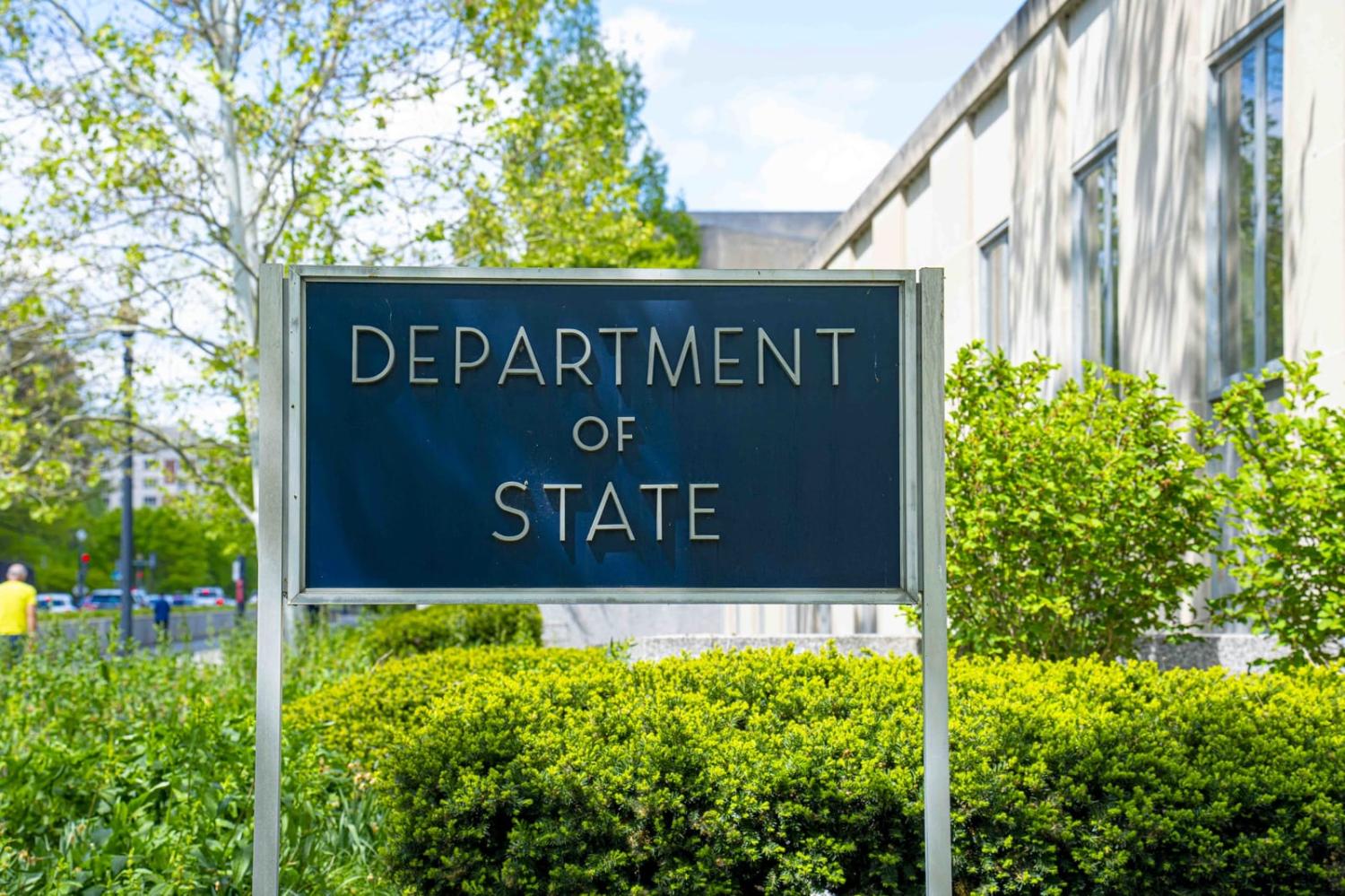 Outside the Harry S. Truman Building, headquarters to the US Department of State, Washington DC (Freddie Everett/Official State Department photo)