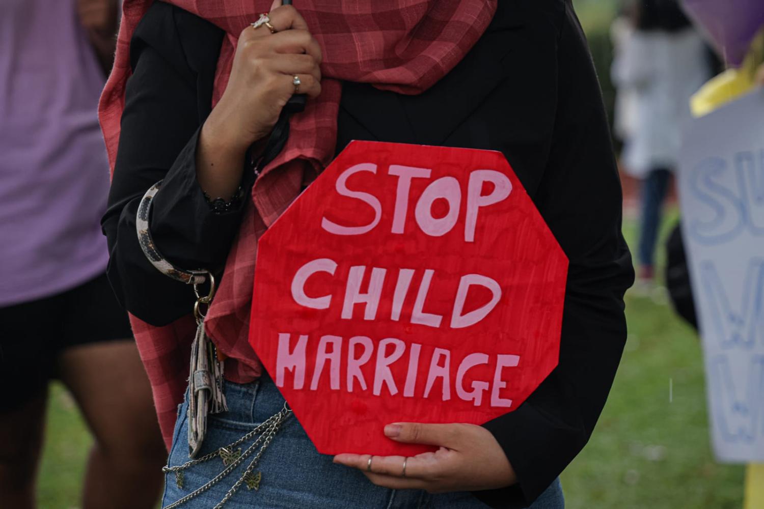Demonstrators at a Women's March picnic in Petaling Jaya, Malaysia, 2022 (Annice Lyn/Getty Images)