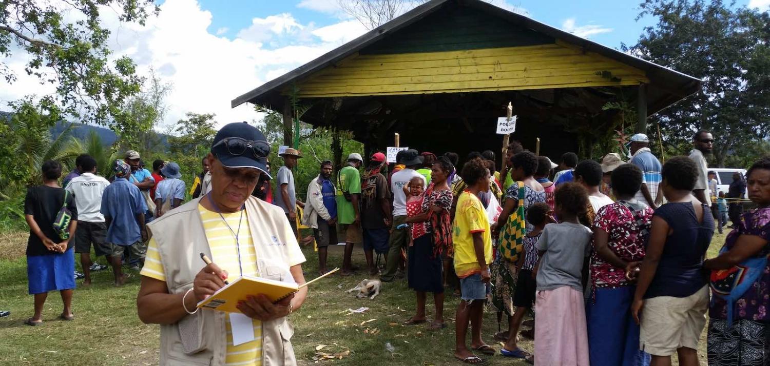 Observers during the 2017 Papua New Guinea general election (Commonwealth/Flickr)