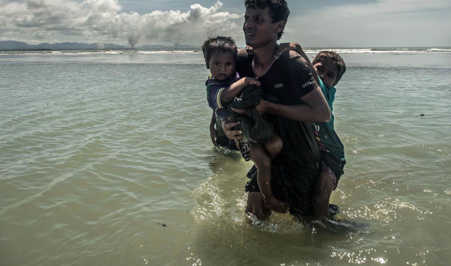 Rohingya refugees in Bangladesh in September 2017 (Photo: CAFOD Photo Library/Flickr)