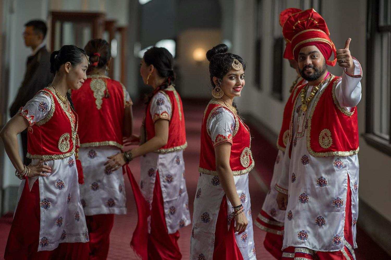 Dancers perform as part of an “Incredible India” performance in 2017 supported by the India-Taipei Association (Taiwan Presidential Palace/Flickr)