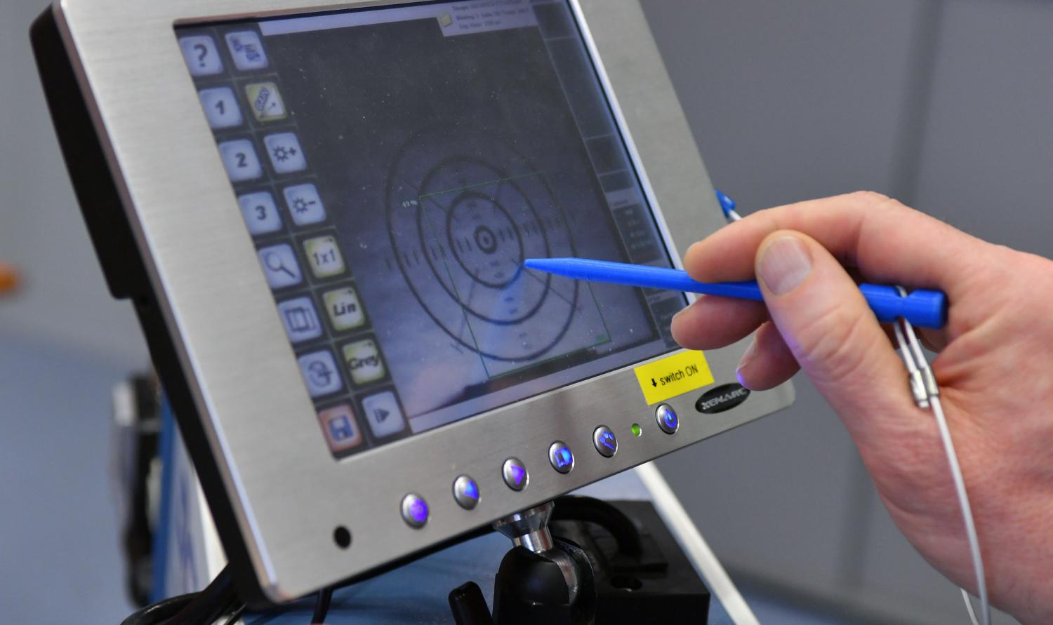 A Digital Cherenkov Viewing Device, a safeguards instrument for detecting radioactive material in water (Photo: Dean Calma/IAEA)