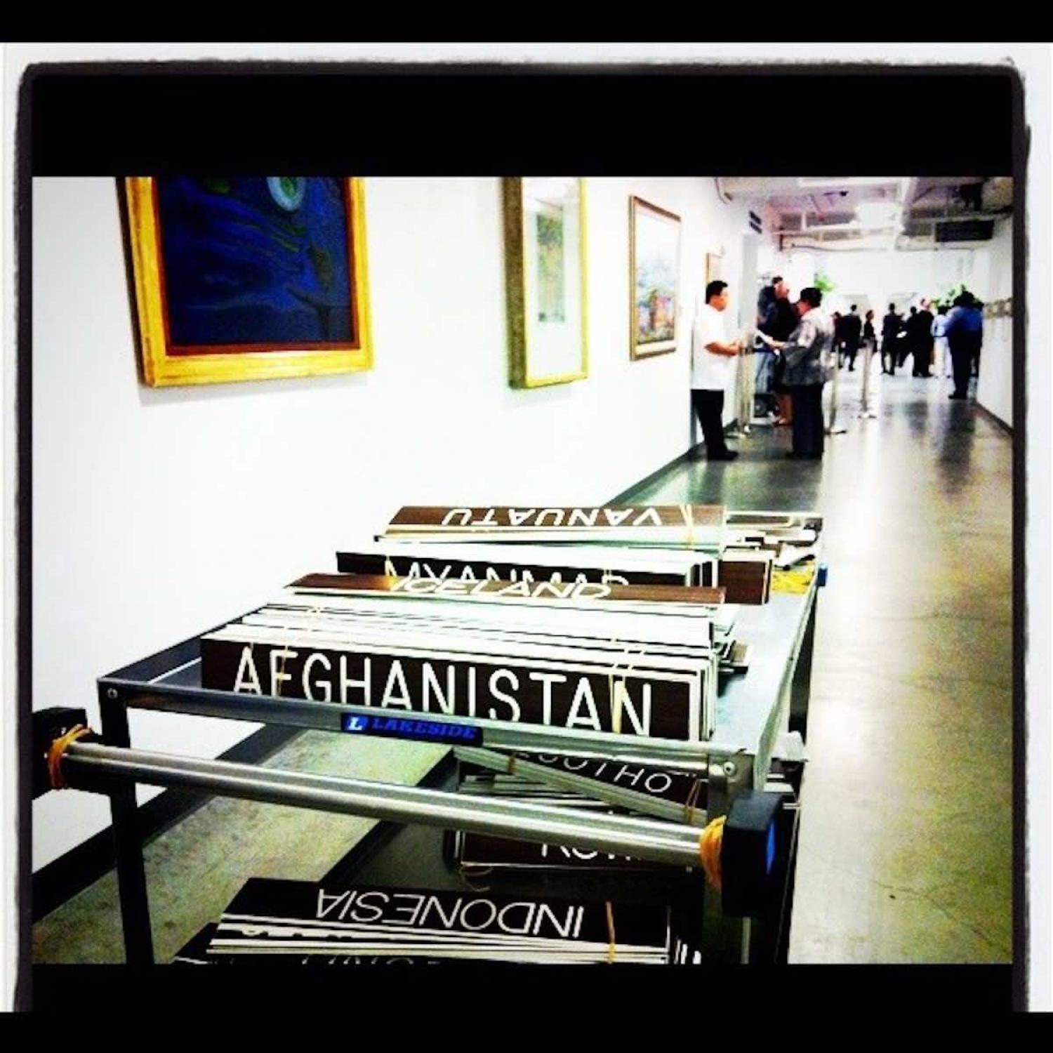 Member state name plates at UN Headquarters (John McIlwaine/UN Photo)