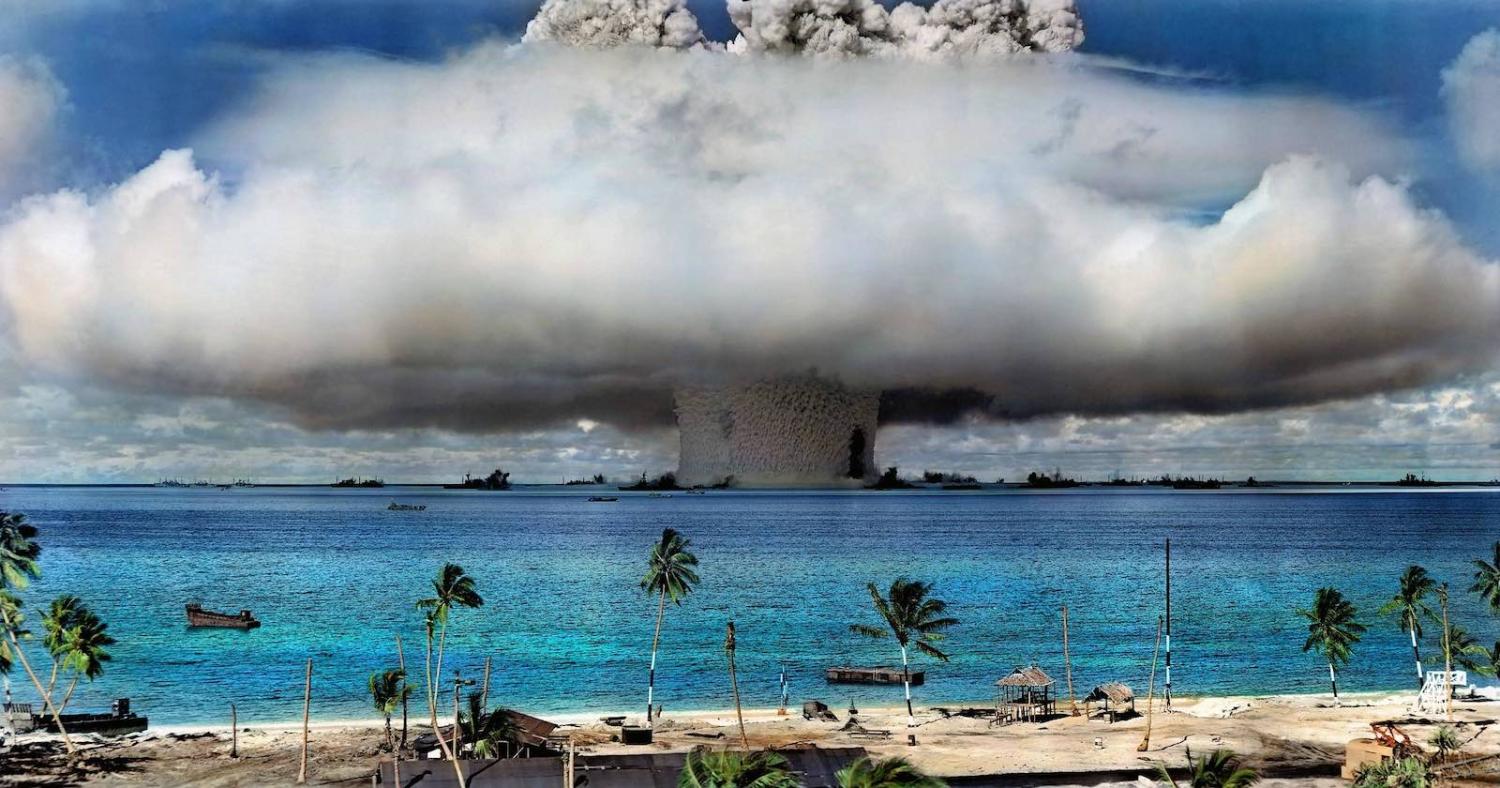 US nuclear weapons test at Bikini Atoll in the Marshall Islands, 1946 (ICAN/Flickr)