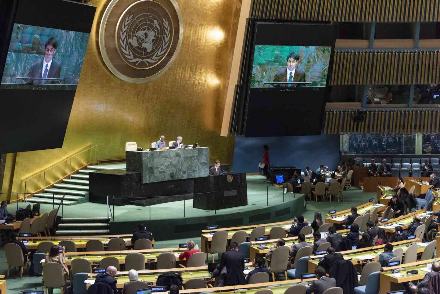 General Assembly hears report of the Fifth Committee, New York, 27 December 2019 (Photo: Rick Bajornas/UN Photo)