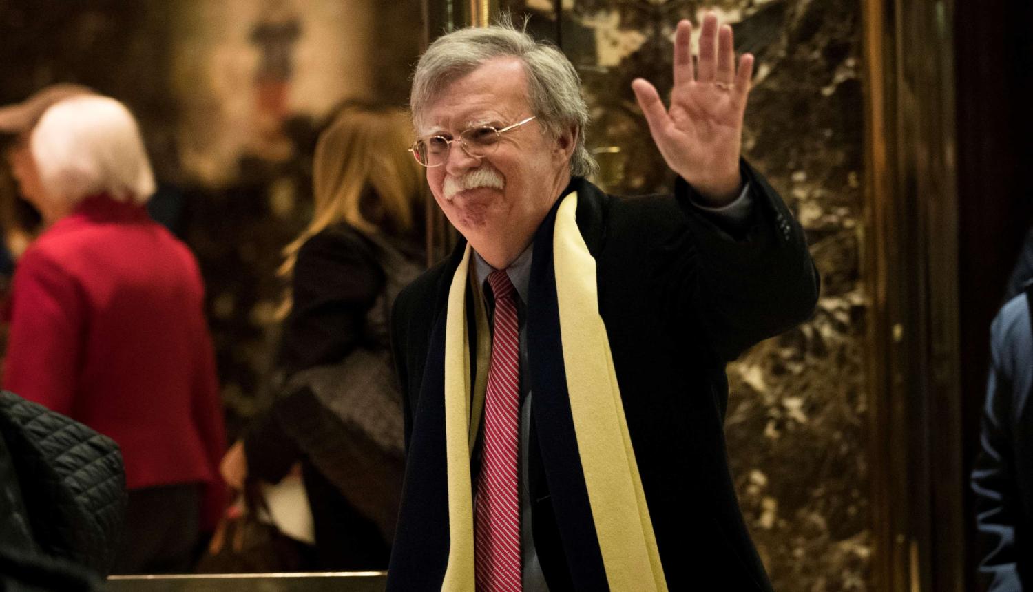 John Bolton at Trump Tower, New York (Photo: Drew Angerer)