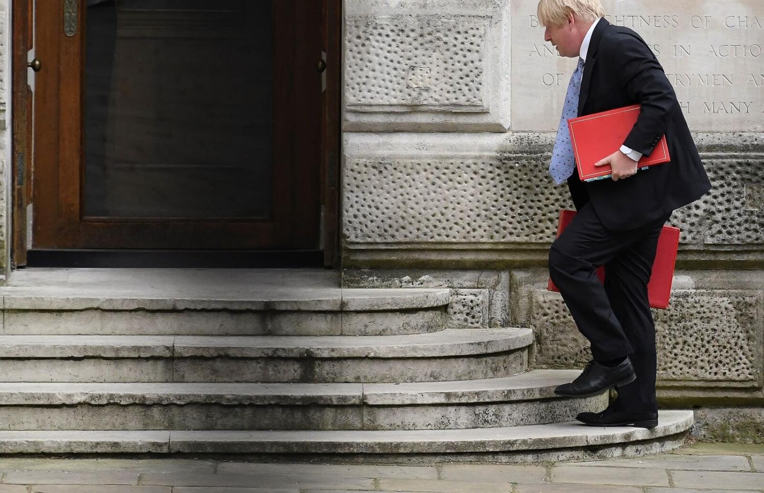 Former UK foreign secretary Boris Johnson at Downing Street, 7 June (Photo: Steve Back/Getty)