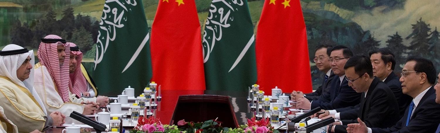 Chinese Premier Li Keqiang with Saudi Arabia's King Salman bin Abdulaziz Al Saud on 17 March in Beijing. (Photo: Lintao Zhang/Getty Images)