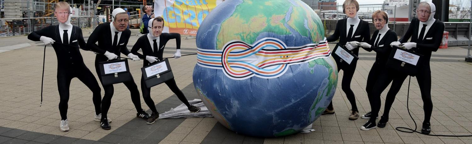 Protestors in Hamburg ahead of the G20 Summit (Photo: Morris MacMatzen/Getty Images)