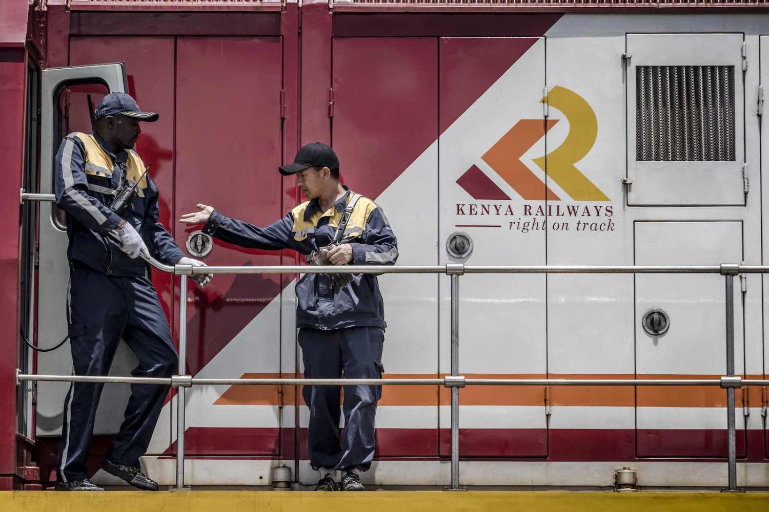Freight trains in Mombasa, Kenya have seen investment from the Belt and Road Initiative (Photo: Luis Tato via Getty)