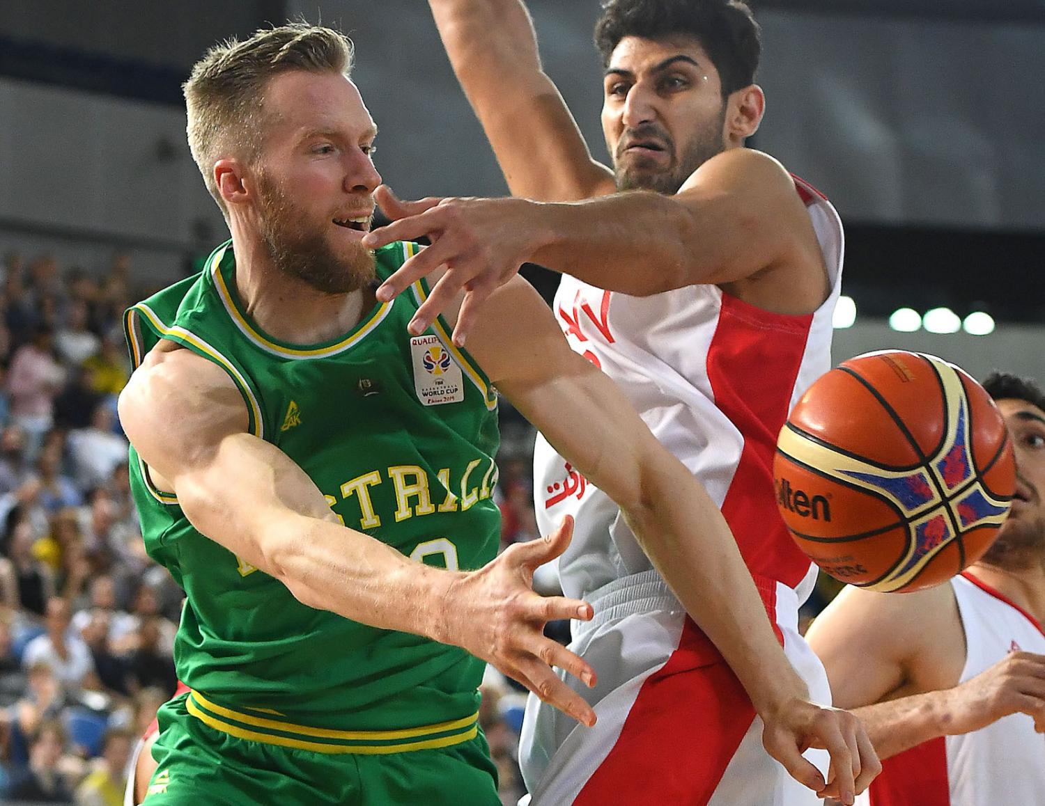 Australia plays Iran in a FIBA World Cup Qualifying match on 30 November in Melbourne (Photo: Quinn Rooney/Getty)