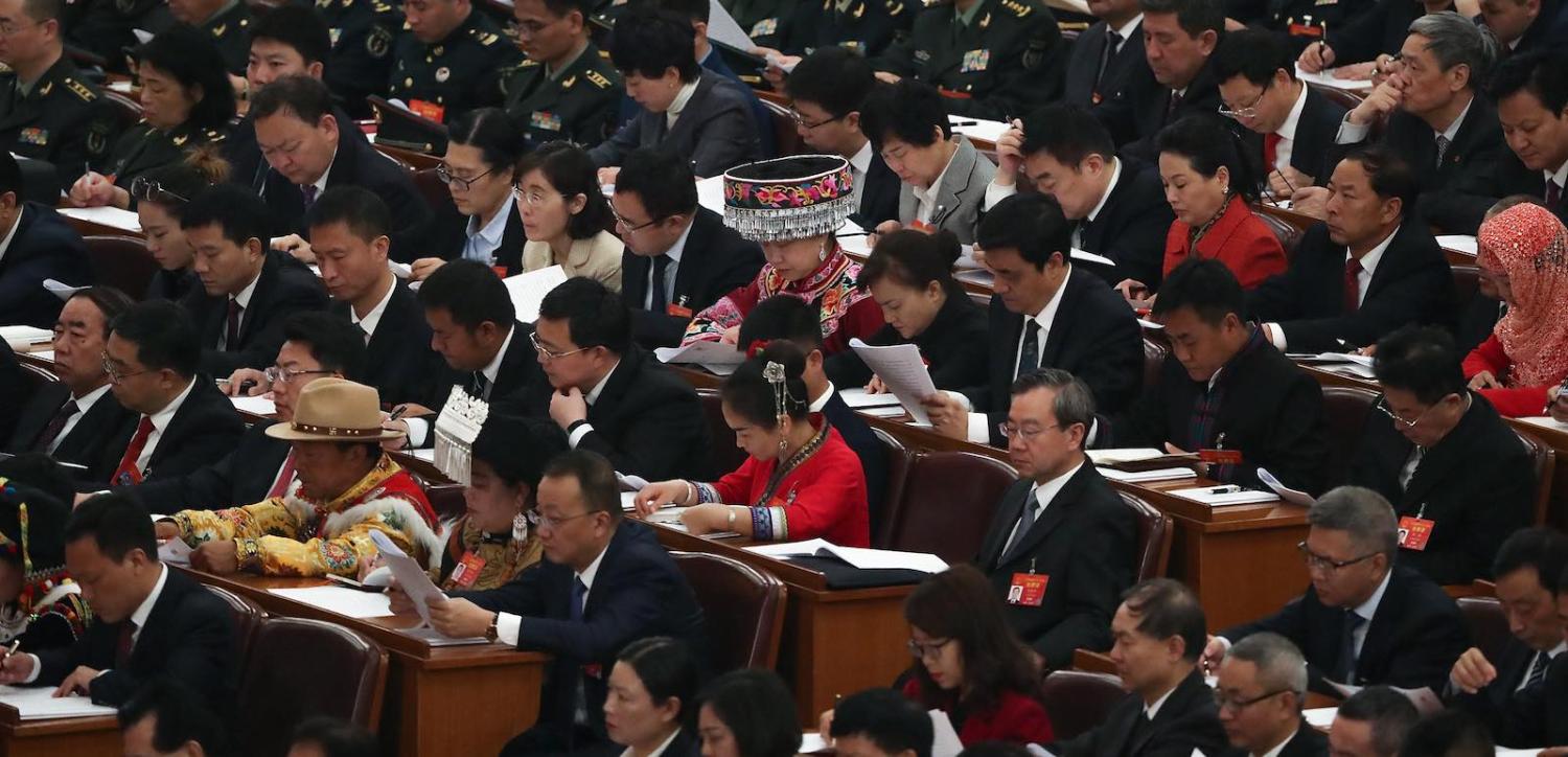 The opening of the Two Sessions at The Great Hall of People in Beijing on 5 March 2019 (Photo: Andrea Verdelli/Getty)