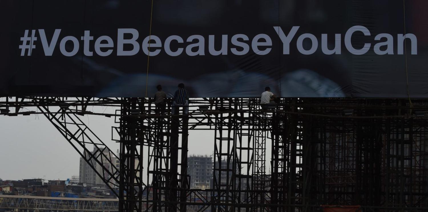 Get out and vote, Mumbai (Photo: Indranil Mukherjee via Getty)