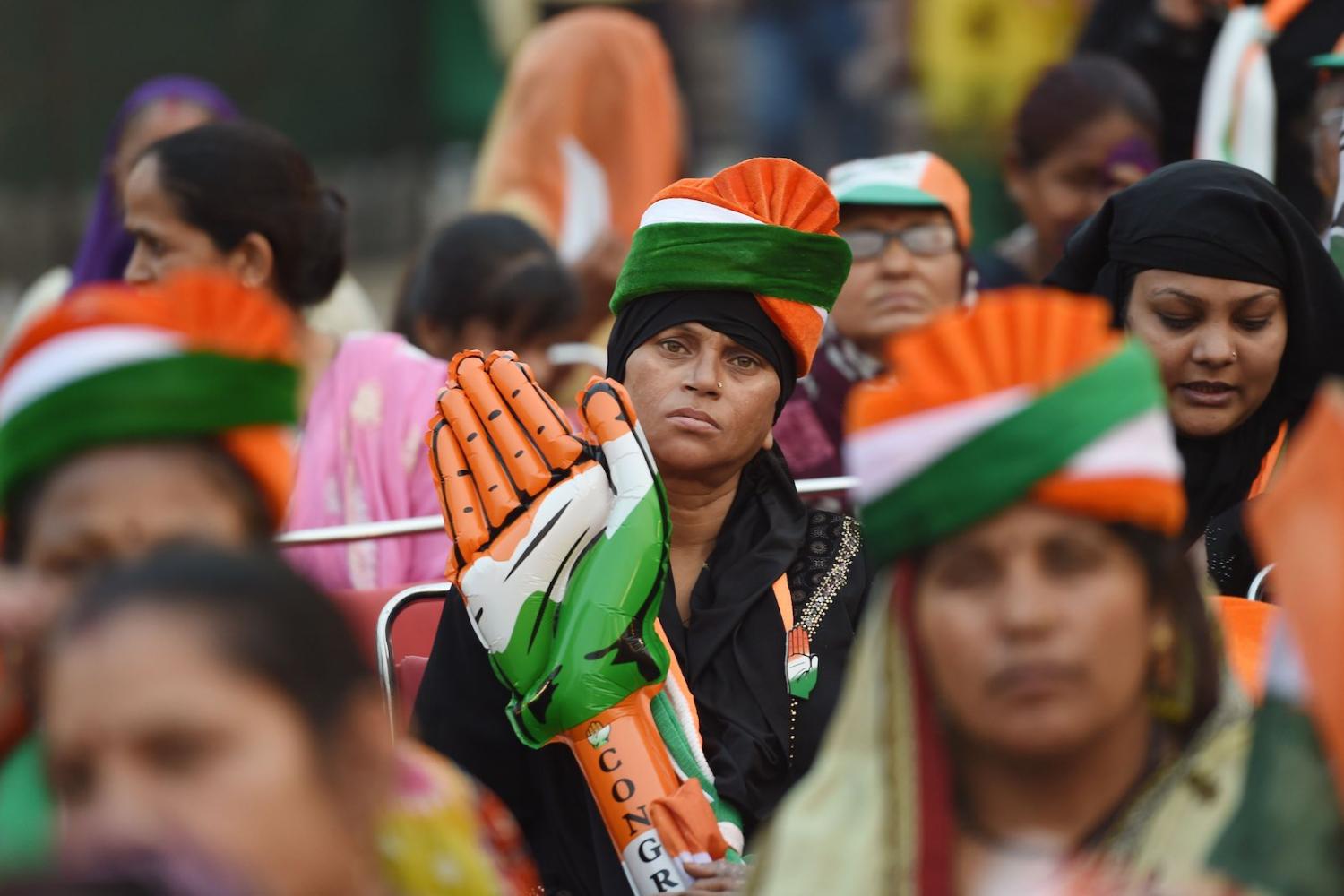 Congress, once the party of power in India, has suffered unprecedented consecutive defeats (Photo: Money Sharma via Getty)