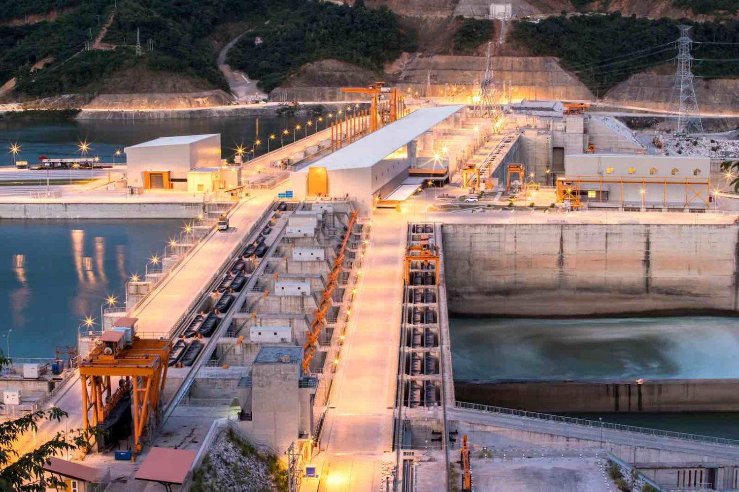 Xayaburi hydroelectric dam on the Mekong River in northern Laos (Chuchart Duangdaw/Getty Images)