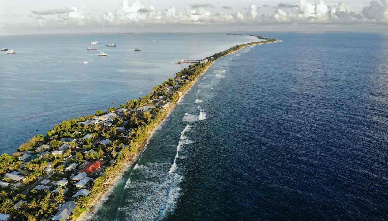 Funafuti Island in Tuvalu, which hosted the Pacific Islands Forum meeting in 2019 (Mario Tama/Getty Images)