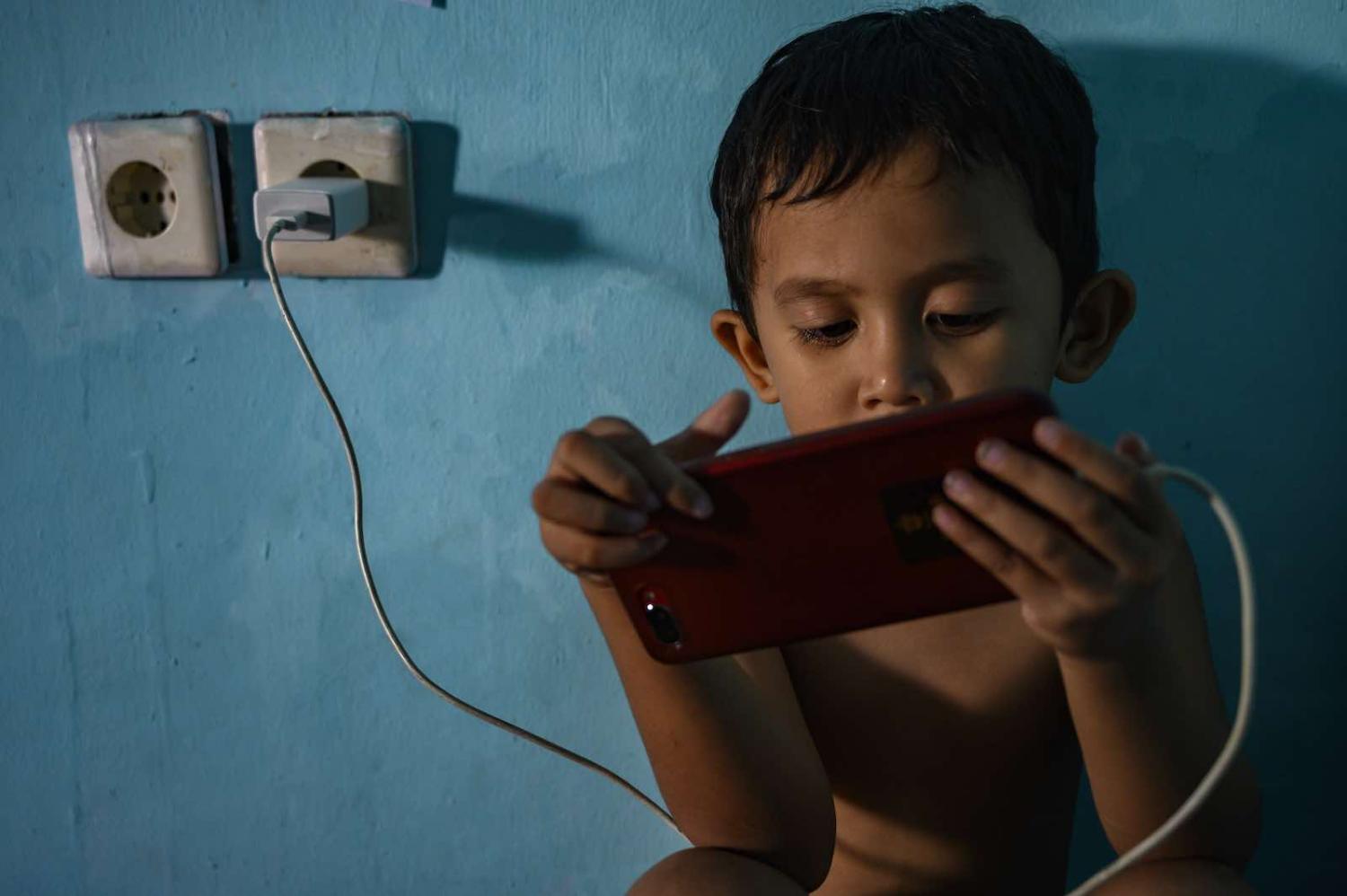 Screen time in Palu, Central Sulawesi Province, Indonesia (Basri Marzuki/NurPhoto via Getty Images)