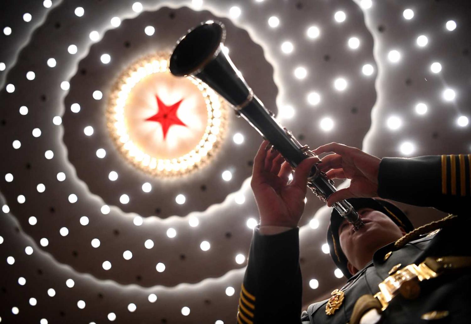 At the Great Hall of the People in Beijing, China (Noel Celis/AFP via Getty Images)