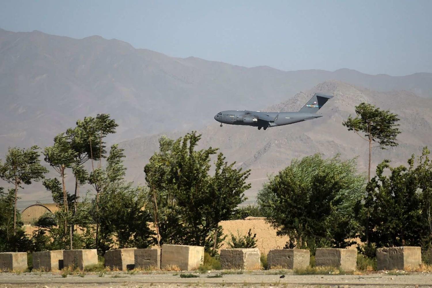 Bagram Air Base, Afghanistan, on 1 July 2021, just before it was abandoned by US forces (Wakil Kohsar/AFP via Getty Images)