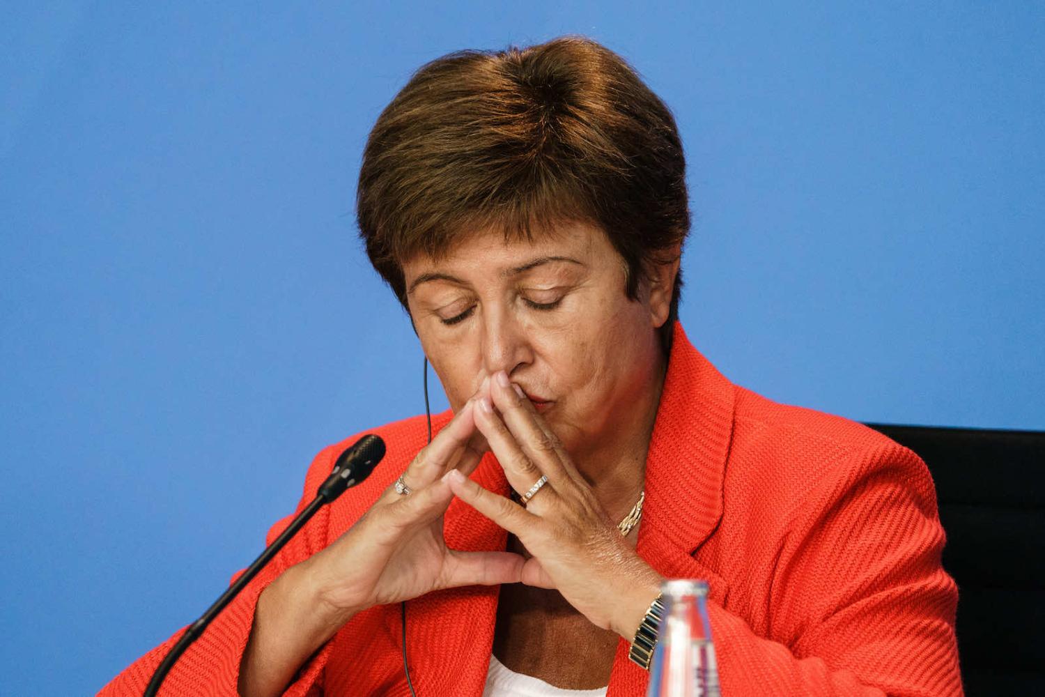 International Monetary Fund Managing Director Kristalina Georgieva during meetings in Berlin, Germany, in August (Clemens Bilan via Getty Images)