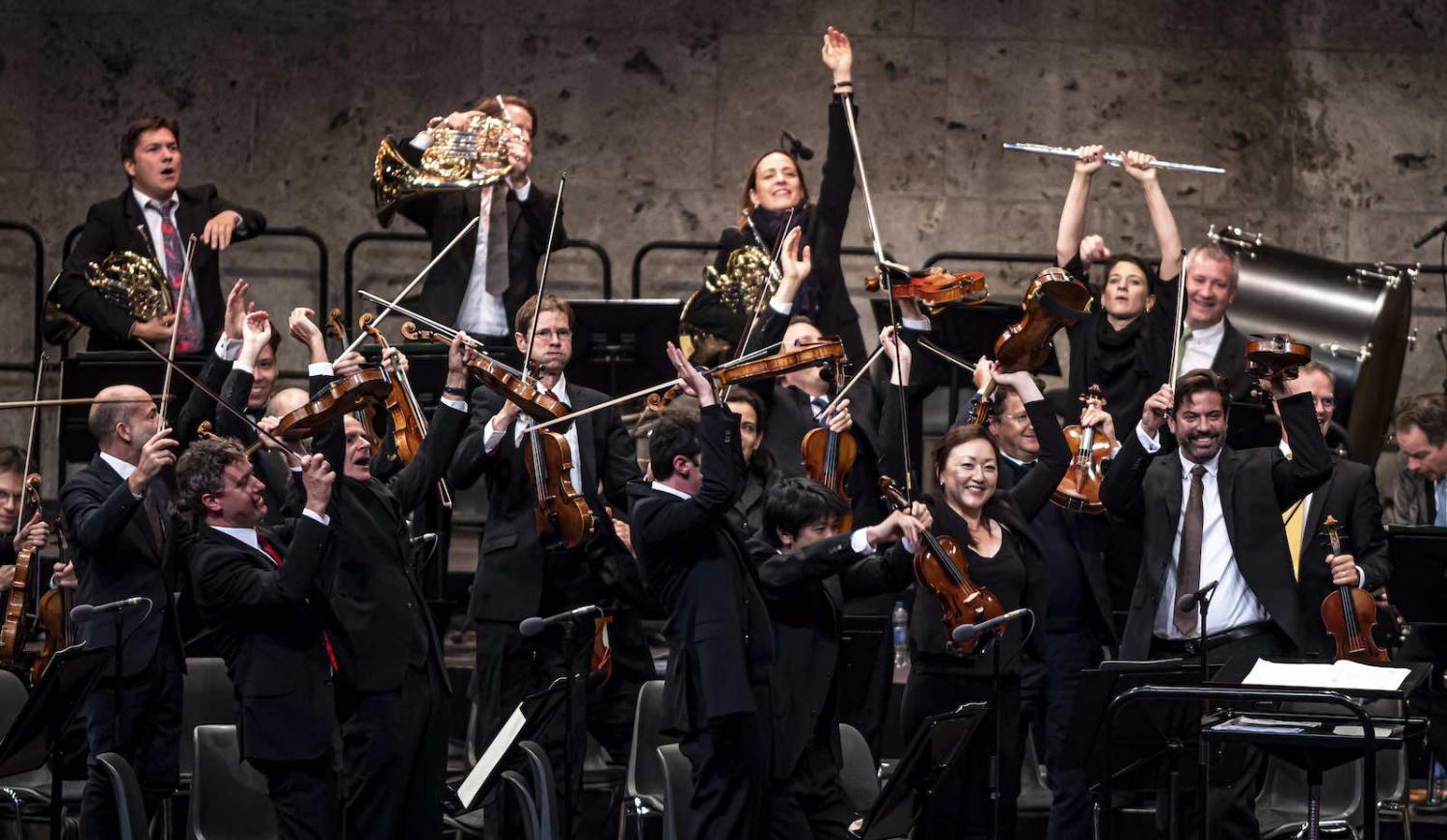 Berlin Philharmonic Orchestra at the Waldbühne, Germany (Fabian Sommer via Getty Images)