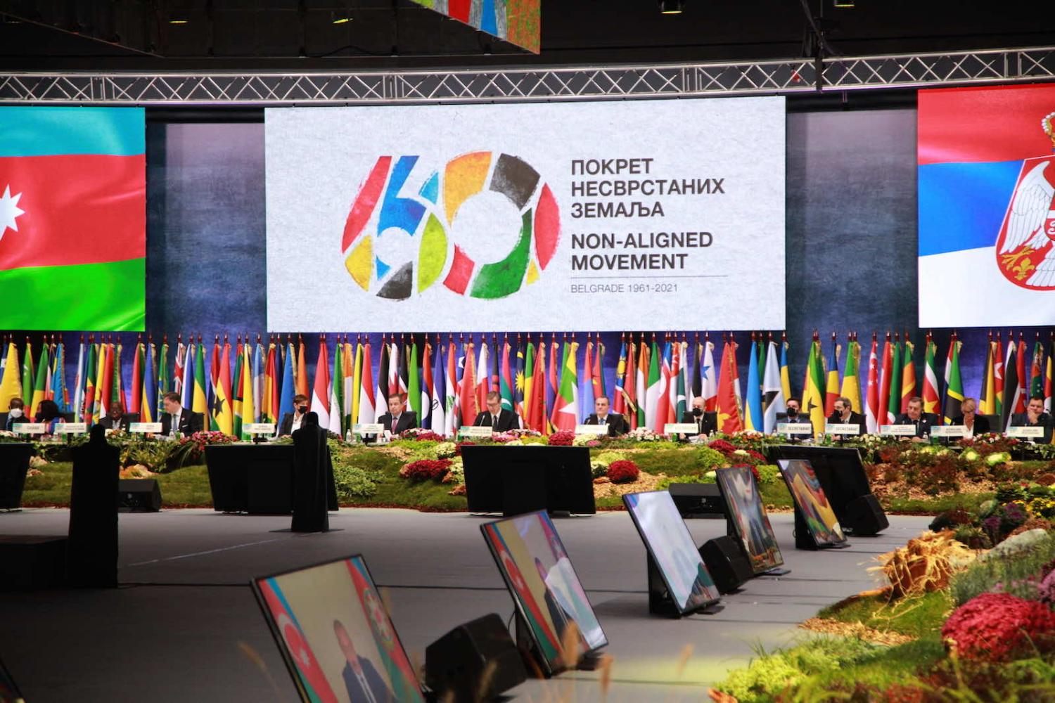 The 11 October summit held in Belgrade, Serbia, for the 60th anniversary of the establishment of the Non-Aligned Movement (Milos Miskov/Anadolu Agency via Getty Images)