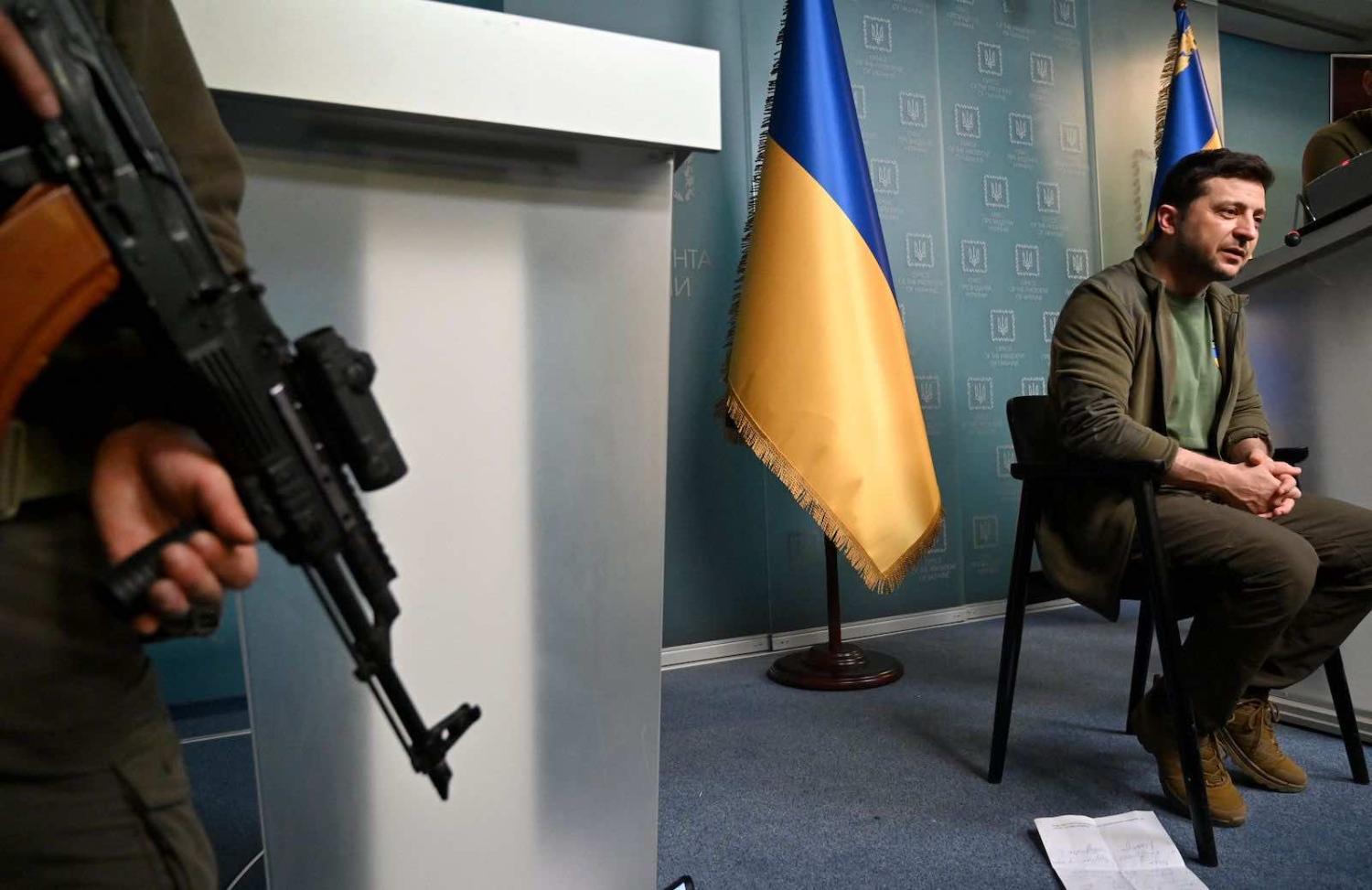 Volodymyr Zelensky must plan for the continuity of his government and work to invest it with his personal standing (Sergei Supinsky/AFP via Getty Images)