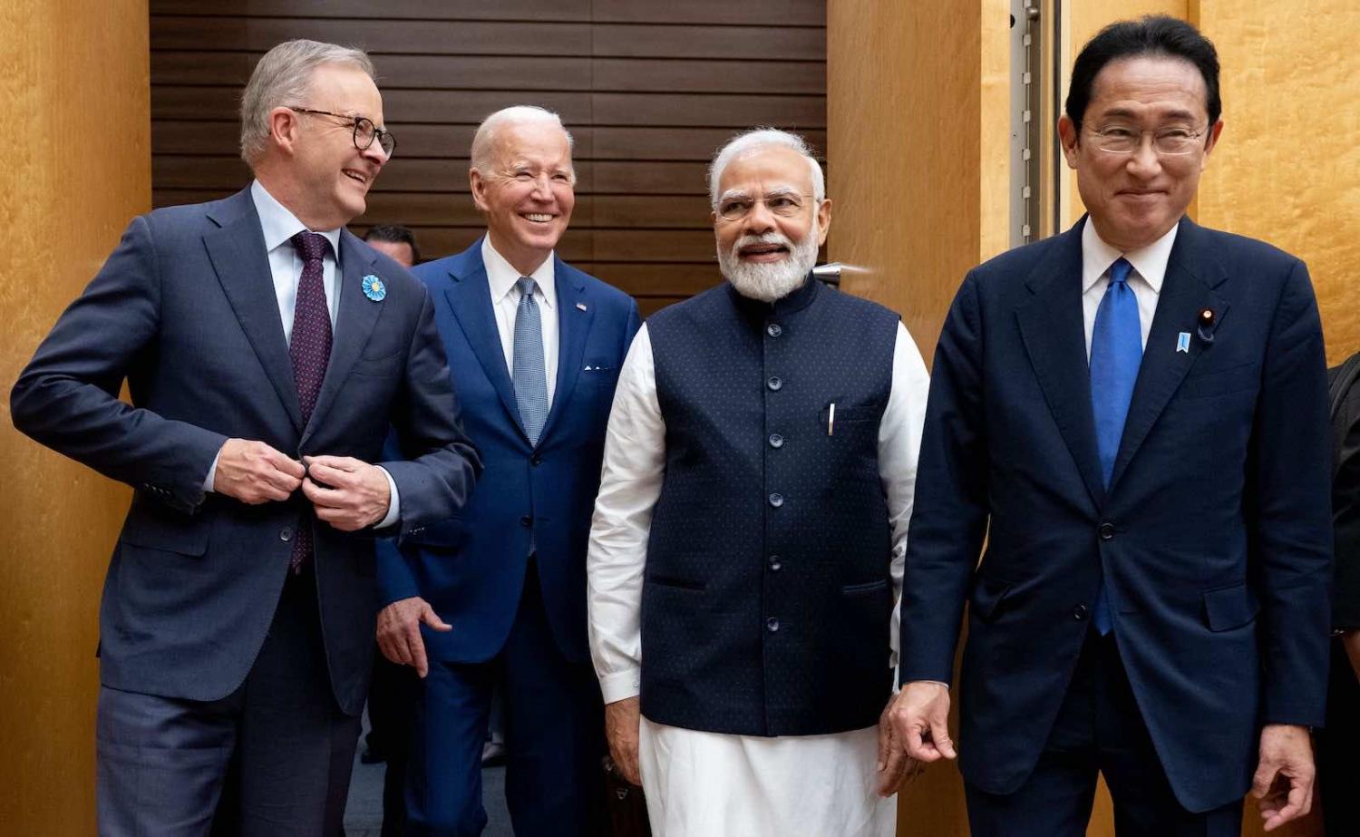 Relaxed in one other’s company (Saul Loeb/AFP via Getty Images)