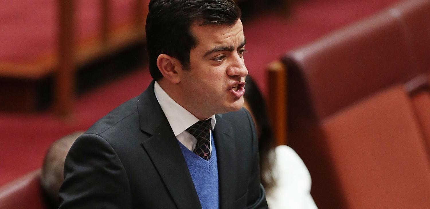 Senator Sam Dastyari in the Senate, July 2014 (Photo: Stefan Postles/Getty Images)