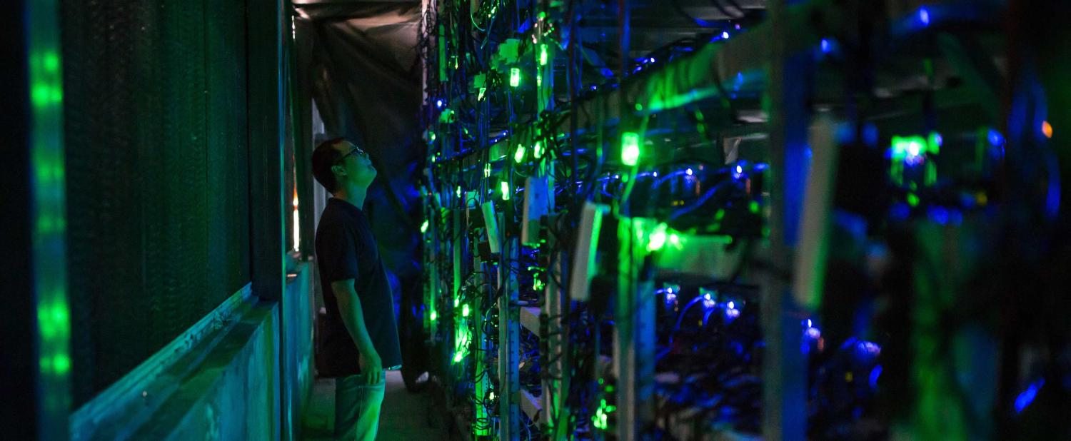 A Bitcoin farm in Sichuan, China, August 2017 (Photo: Paul Ratje/Getty)