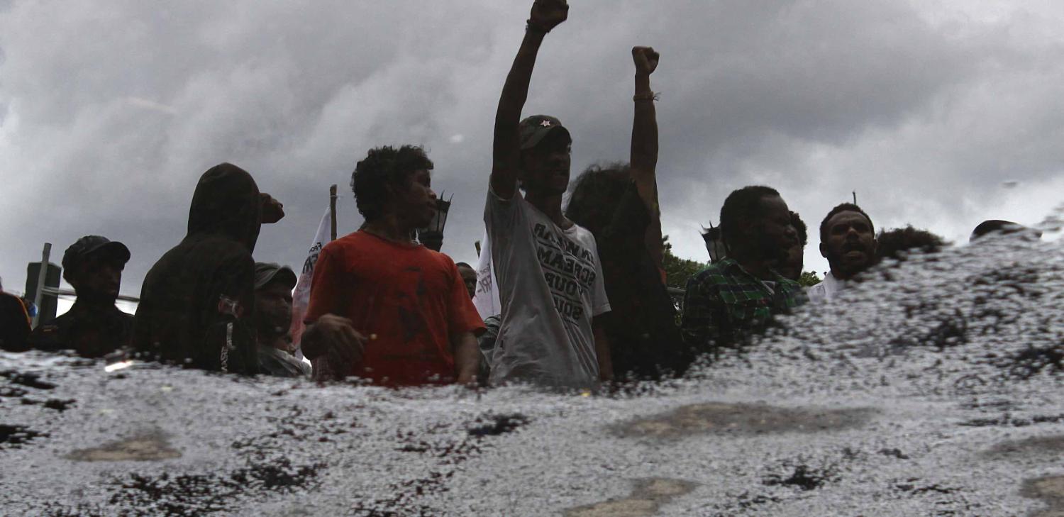 Demonstrators in Jakarta in 2016 call for self-determination in West Papua (Photo: Tubagus Aditya Irawan via Getty)
